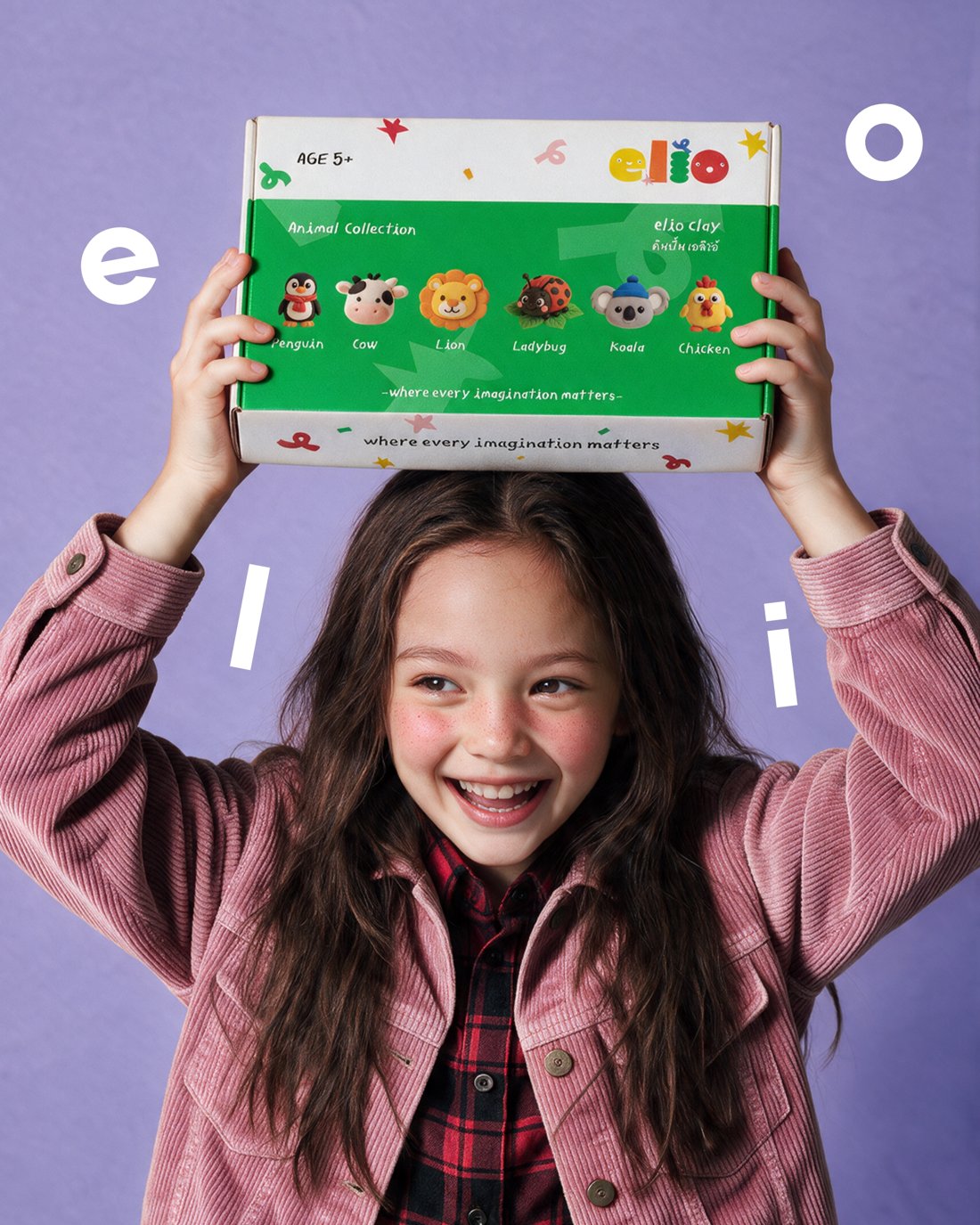 Child holding the Animal Collection box